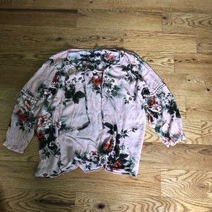 Pink flower sweater